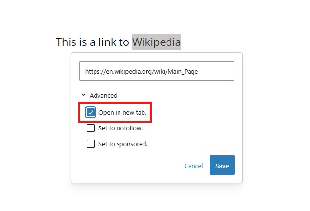 wordpress-links-open-in-new-tab-automatically