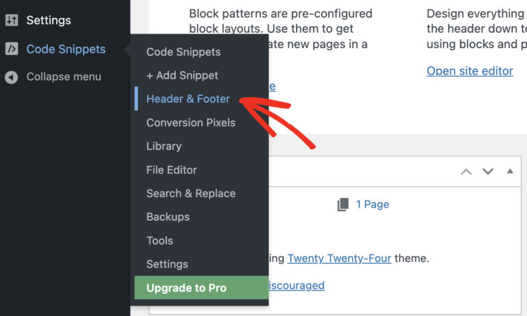 code-snippet-across-all-site-wordpress-header