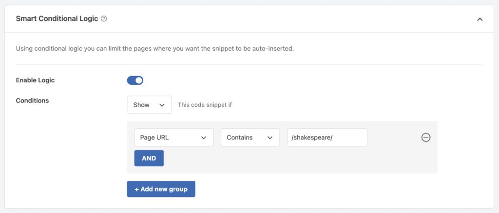 add-custom-code-snippet-wordpress-wpcode-conditional-logic